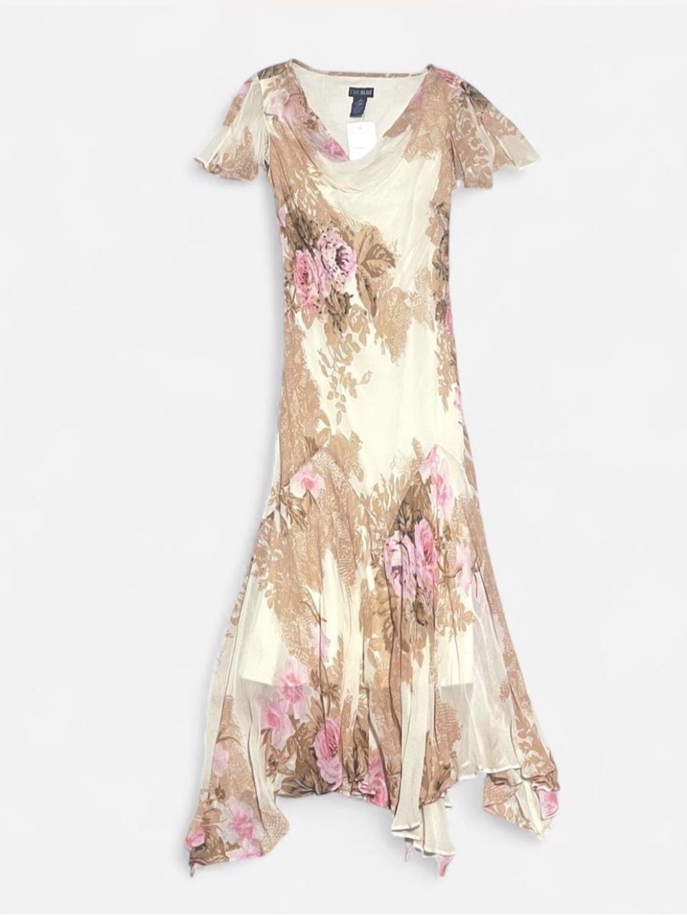 Eva Blue fairy beaded floral dress size 8